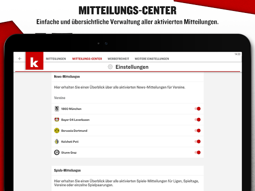 kicker Fußball News screenshots 14