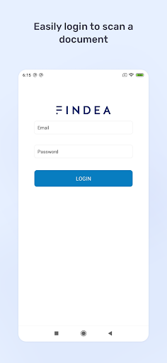 Android application Findea Scan screenshort