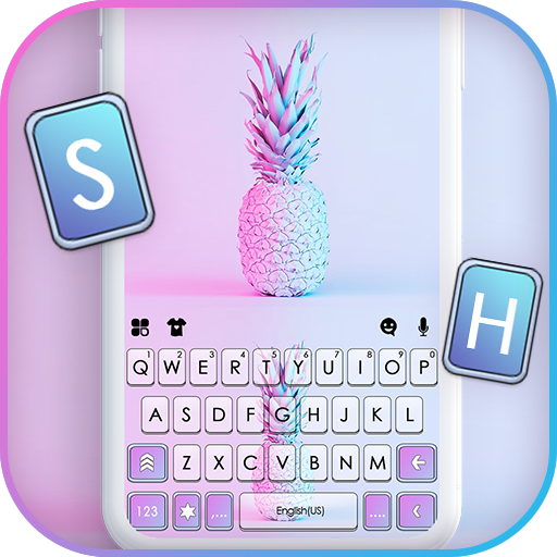 Pineapple Pastel Keyboard Back logo