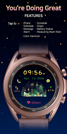 Android application You're Doing Great_Watchface screenshort