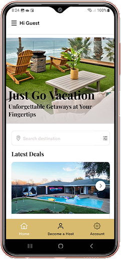 Android application Jg Vacation screenshort