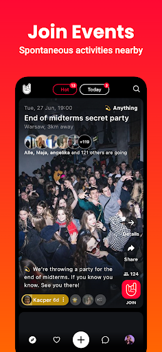 Android application Vybe - The Going Out App screenshort