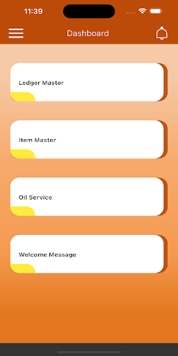 Android application Oil Service screenshort