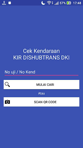 Android application Cek KIR Jakarta screenshort