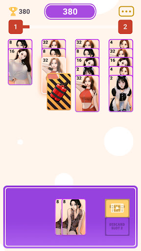 Sexy 2048 girls: card merge 8