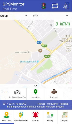 Android application Crescent Tracking screenshort