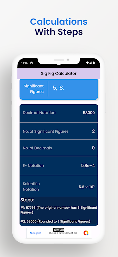 Significant Figures Calculator Screen 3