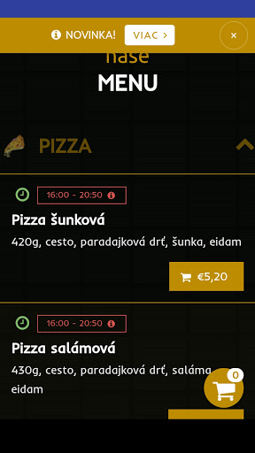 Android application Pohoda Burger by Tomazzo screenshort
