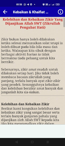 Zikir Harian - Penyucian Diri