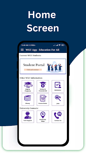 Android application WGU App: Education For All screenshort