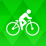 Bike Ride Tracker. Bicycle GPS icon