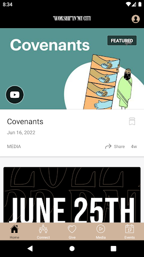Android application Worship In My City screenshort