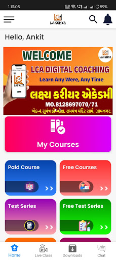 Android application LCA Digital Coaching screenshort