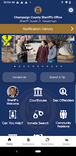 Android application Champaign County Sheriff IL screenshort