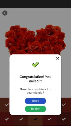 Flower Bouquet Pixel By Number - Screenshot 3