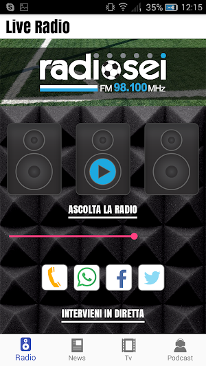Radiosei screenshot 1
