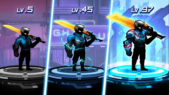 Cyber ​​Fighters: Schermata del gioco offline