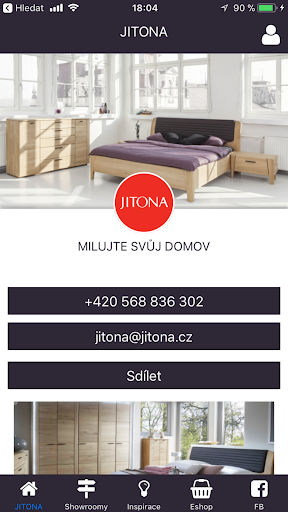 Android application JITONA Nábytek screenshort