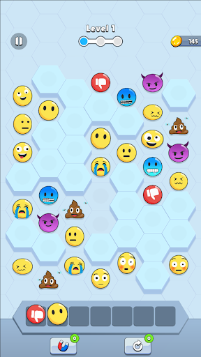 Android application HexMoji - Match3 Puzzle screenshort