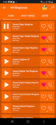 All XIAOMI Ringtones Screenshot 4 - AppWisp.com