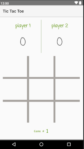 Android application XO game screenshort