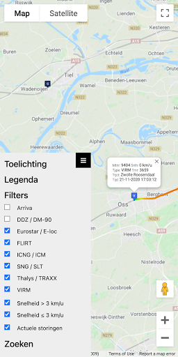 Treinenradar Screen 3