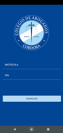 Android application Colegio de Abogados de Córdoba screenshort