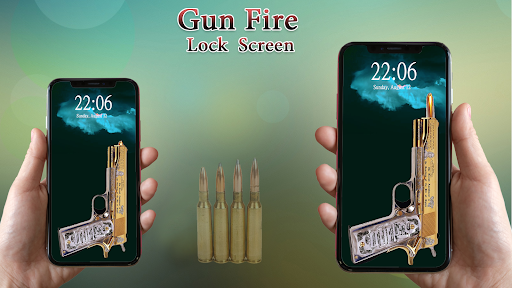 Android application Pistol Shooting Lock Screen screenshort