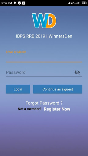 IBPS RRB | WinnersDen Screen 2