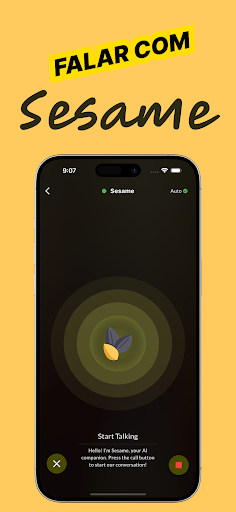 Visualização do aplicativo