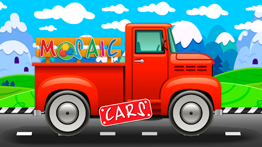Android application Cars puzzles with animation screenshort