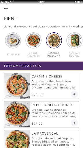 Eleventh Street Pizza Screen 3
