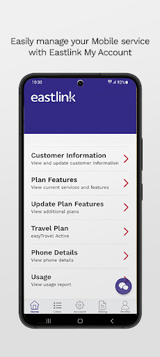 Android application Eastlink Mobile My Account screenshort