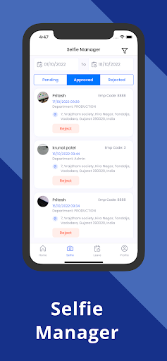 Team Office - Attendance App Screen 3