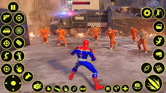 Spider Rope Hero Man Games
