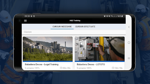Android application HS Training screenshort