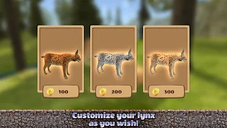 Lynx Family Wildlife Survival Simulator Screenshot