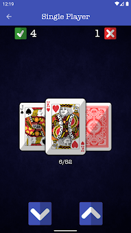 Higher Lower Card Game screenshot 2
