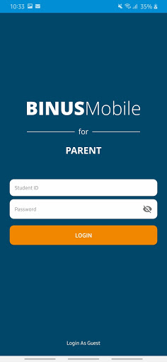 BINUS Mobile for Parent Screen 2