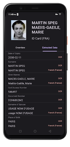 ID Card Scanner and ID Reader Screenshot