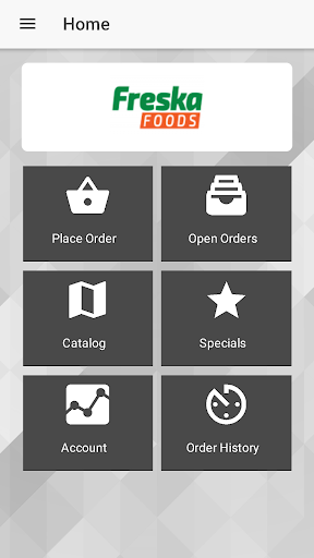 Android application Freska Foods screenshort