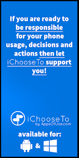iChooseTo - think twice before opening an app!