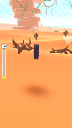 Roll the wheel - desert rider - Screenshot 3