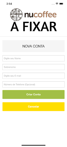 Android application Nucoffee a Fixar screenshort