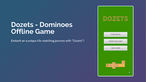 Android application Dozets - Play Dominoes screenshort