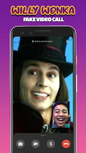Willy Wonka Prank Video Call