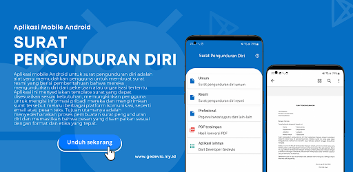 Android application Surat Pengunduran Diri screenshort