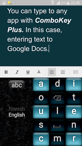 Android application ComboKey Plus - Keyboard screenshort