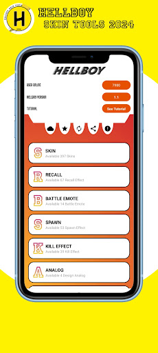 Android application Hellboy Skin Tools screenshort