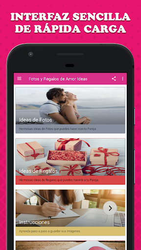 Android application Fotos y Regalos de Amor Ideas screenshort